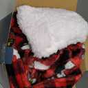 Berkshire Blanket Peanuts Snoopy Women's Warm Robe with Exclusive VelvetLoft Fabric and Sherpa Collar (Medium, Peanuts Snoopy Everyday Buffalo Plaid Small Red-black)