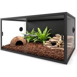 ALOTIKI 64 Gallon Reptile Enclosure 36"x24"x18" Bearded Dragon Reptile Tank