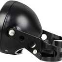 5.75 Inch Motorcycle Headlight Housing Bracket Headlamp Shell Cover 5-3/4 Headlight Mount Bucket for Harley Yamaha Suzuki Chopper Black Motorbike Headlight Bucket