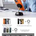 2026 Upgraded Vacuum Magnetic Phone Holder, [108+ LBS] Heavy Duty Suction Cup Car Phone Mount for Dashboard, Gym & Desk, MagSafe Car Mount for iPhone 17 16 15 Pro Max