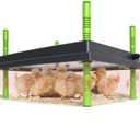 Chick Brooder Heater Plate, 12"x16" Warmer Brooder Plate for Chicks with Adjustable Height & Temperature Display, 30W Temperature Control Brooder Heating Plate for 40 Baby Chicks Duck