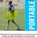 Franklin Sports Pop-Up Dome Shaped Goals - Indoor or Outdoor Soccer Goal - Goal Folds For Storage - 6' x 4' or 4' x 3' Soccer Goal