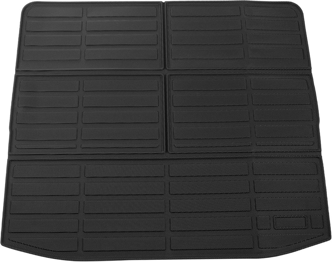 Rear Cargo Liner Rear Trunk Mat for Mitsubishi Outlander 2022-2024 Anti-Slip Trunk Cargo Luggage Boot Tray Mat TPE 1 Pc Long Grid Pattern