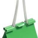 JAM PAPER Colorful Binder Clips - Large - 1 1/2 Inch (41 mm) - Green Binderclips - 12/Pack