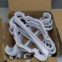 100 Pack Baby Plastic Hangers,12.83" Ultra-Thin,Non-Slip Hangers for Children. Ideal for Closets and Nurseries.Designed for Newborns and Children's Clothing,Including Trousers,Coat,Dresses.(White)