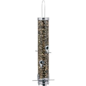 Droll Yankees Classic B-Series Sunflower Bird Feeder, 20-Inch Tube Feeder, 6-Ports, 2.5 lb Seed Capacity