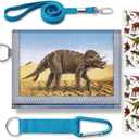 TATAANTY Kids Wallet for Boys Girls Ages 6-18 Trifold, Toddler Wallet for Boys, Novelty Wallet for Childrens Birthday Gifts Dinosaur
