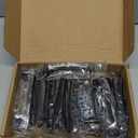 Ravinte 20 Pack Solid 3 Inch Center to Center Slim Square Bar Drawer Handles Kitchen Cabinet Handles Black Drawer Pulls Kitchen Cabinet Hardware Kitchen Handles Matte Black Cabinet Pulls