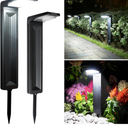 Solar Spot Lights Outdoor, Waterproof IP65, 30 LED, 2 Lighting Modes, Suitable for Outside Garden, Landscape,Pathway,Yard, Deck, Lawn, Patio, Fence- 4 Pack (Warm Light)