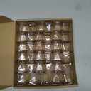 35 Pcs Chair Leg Floor Protectors Square, Silicone Chair Leg Protectors for Hardwood Floors, Chair Leg Caps Covers Protect Wooden Floors from Scratching Large (Fit:1-1/16" to 1-5/8")