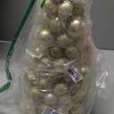 16 Inch Christmas Ball Tree Fireplace Table Decoration Home Party Decorative Ball Ornaments Xmas Tree Decors Gold