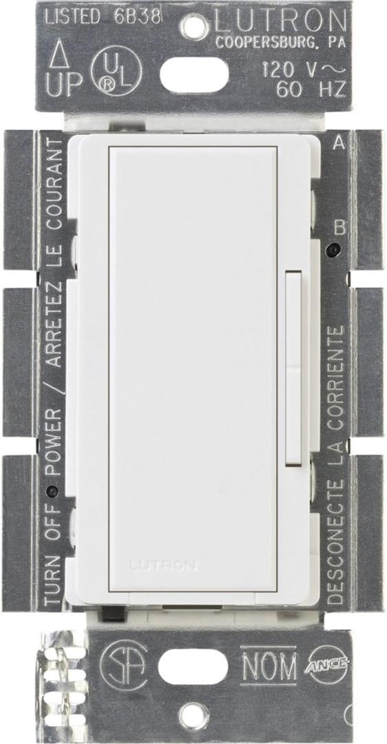 Lutron Maestro Companion Multi-Location Dimmer Not for Standalone Use MA-R-WH, White