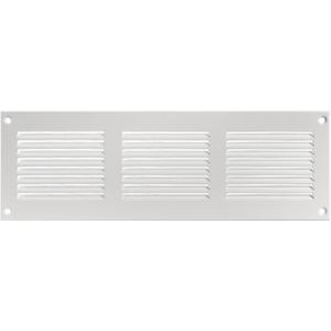 12" x 4" Inch (External Dimensions) - White Metal Air Cover Grille Cover - Wall, Ceiling Register and Exterior Wall Vent Cover with Built - in Pest Guard Screen