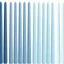 Viyffo Taper Candles 12 Inch 20 Pack Blue, Unscented, Dripless Design, Smokeless Candlesticks for Wedding, Dinner, Holiday Gift & Home Decor