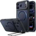 ESR for iPhone 17 Pro Case with Stash Stand, Compatible with MagSafe, Military-Grade Drop Protection Magnetic Phone Case, Scratch-Resistant Back Cover,Frosted Black