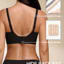 Wireless Jelly T-Shirt Bra, Seamless Push Up Plus Size Bralette (Black, M)