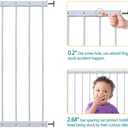Fairy Baby Window Guards for Children, Adjustable 32.7"-36.2" Wide Child Safety Window Guard Bars Prevents Accidental Falls, Home Security Childproof Interior Bar Guard for Windows (White, 1 Panel)