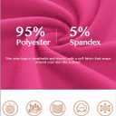 YOGINGO Womens Long Sleeve Shirt Square Neck Basic Slim Fit Tees Fall Y2k Going Out Crop Tops Cute Tight Shirts (Medium, Hot Pink)