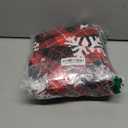 UMINEUX Round Fitted Vinyl Christmas Tablecloth with Elastic Edged & Flannel Backing, Waterproof Wipeable Round Table Cover for Indoor Patio Use - Fits Tables up to 45"-56" Diameter(Snowflake)