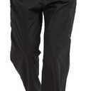 VOGRYE Scrub Pants for Men - Pants with 7 Pockets Waistband, Anti-Wrinkle Scrubs for Men (Black, XL)