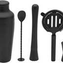 Houdini 5 Piece Bar Tool Set, Black