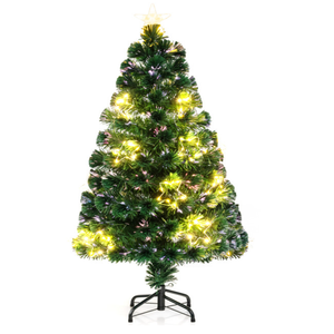 Pre-Lit Artificial Xmas Tree with Top Star and Branch Tips Pre-Lit Artificial Xmas Tree with Top Star and Branch Tips