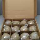 Stanbroil Ceramic Balls - 4 Round Fire Stones for Fire Pit Fire Bowl and Fireplace - Set of 12, Beige