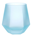 Wine2Go Diamond Silicone Wine Glasses 9oz, Blue, Pack Of 2