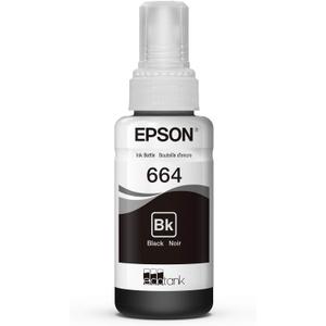 EPSON 664 EcoTank Ink Ultra-high Capacity Bottle Black (T664120-S) Works with ET-2500, 2550, 4500, 4550, 2600, 2650, 3600, 16500