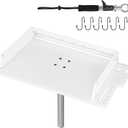 Bait Cutting Board for Boat, Bait Table Filet Board with Separate Tool Slots, 360 Adjustable Rod Holder Fishing Fillet Table with Scale, Extended Boat Fish Cleaning Table