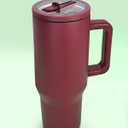 40oz SPILL FREE STAINLESS STEEL VACUUM TUMBLER | DT1206 (CRANBERRY) (Wine)
