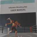 ACOMUZI Inflatable Wrestling Mat 13FT/10FT/5FT, Portable Jiu Jitsu Mats Wrestling Mat for Home, Outdoor or Indoor Training Mat for Water Yoga, Gymnastics, BJJ, MMA (Gray+Blue)