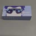 Smart Bluetooth Glasses, Sunglasses with UV and Blue Light Protection, AI Real-time Translation with 140 Languages, Touch Control, Music & Call for Athletic/Outdoor, Unisex (White)