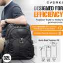 EVERKI Atlas Business 32L Laptop Backpack Travel-Friendly Business & Office, Professional Backpack for Men & Women, Durable Computer Bag with Adjustable Padded Compartment, Fits 13"-17.3", Black