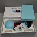 Red Light Therapy Neck Traction Pillow, Neck Stretcher for Neck Pain Relief, Cervical Traction Device for Tension Headache and Neck Hump Corrector Light Blue