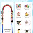 5th Grade Graduation Lei, Class of 2026 Braided Ribbon Leis with Pins, 5th Grade Graduation Gifts for Boys Girls Kids Fifth Grade Graduation Party Favors Supplies