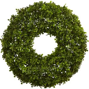 Nearly Natural 22in. Artificial Boxwood Wreath