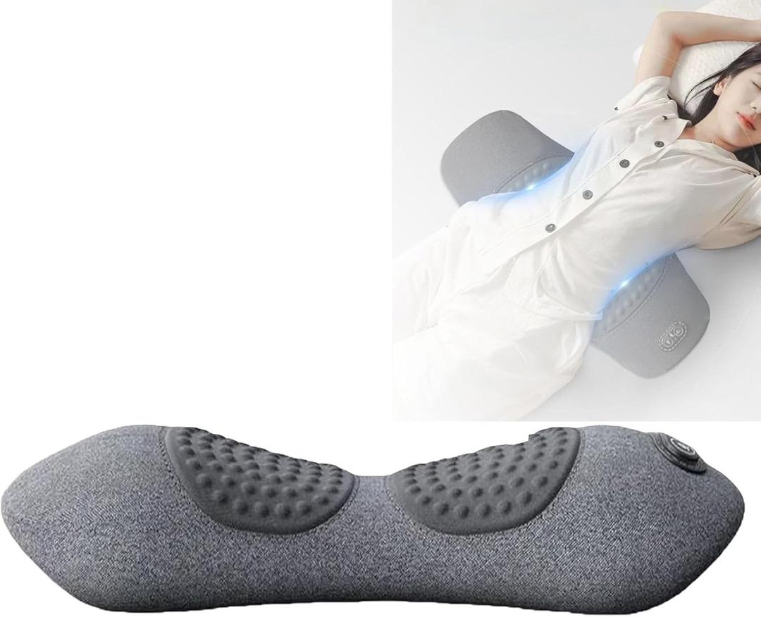 My SootheLab 3-in-1 Back Massager, Neck Massager, Soothing MysootheLab 3-in-1, Heated Vibration Traction, Memory Foam Pillow, Relieve Neck and Back Discomfort (Grey)