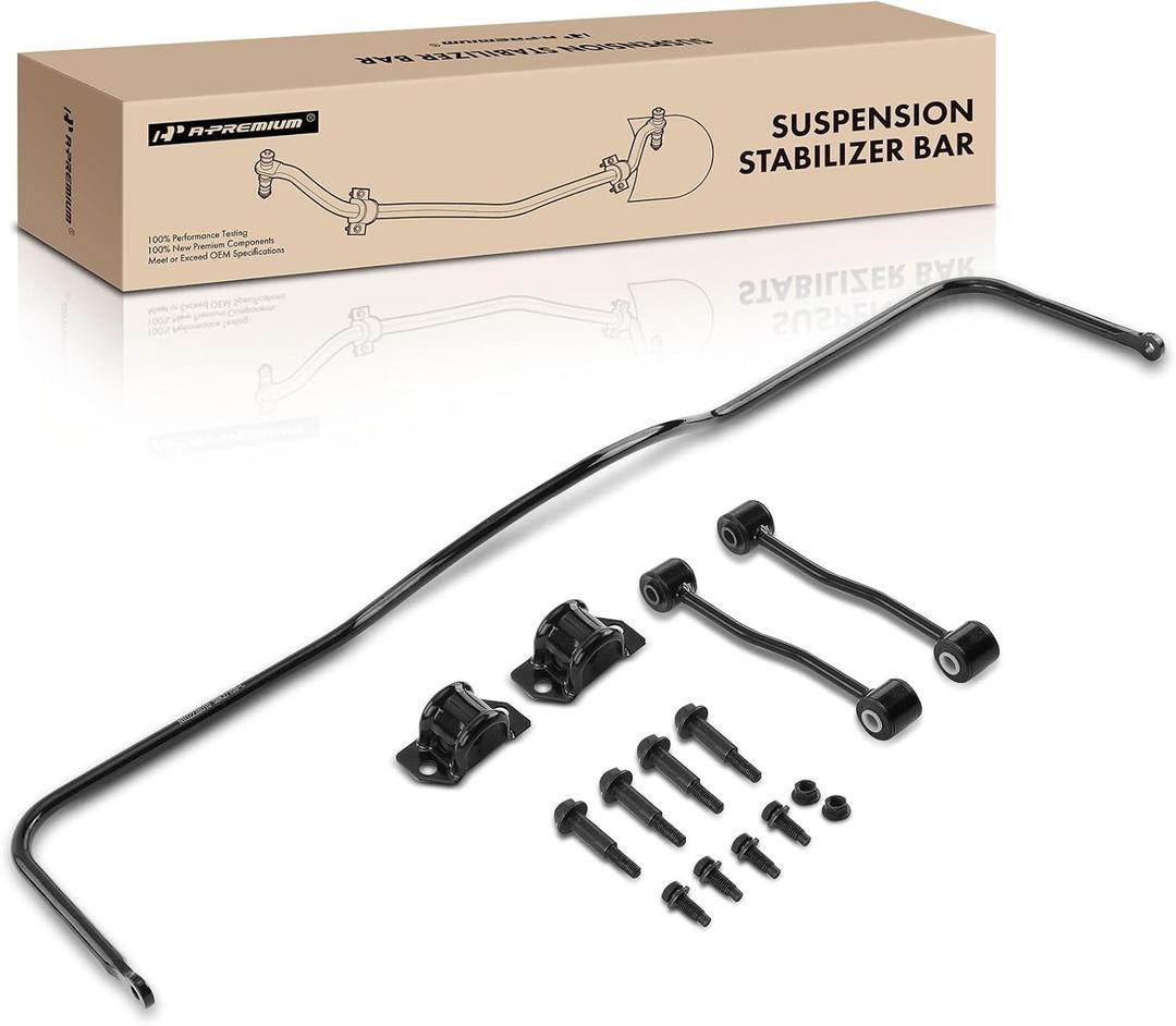 A-Premium [14mm] Rear Suspension Stabilizer Bar Link Kit, with Sway Bar End Link & Bracket Compatible with Jeep Grand Cherokee 1999 2000 2001 2002 2003 2004, Replace # 927-158 52088739AD
