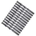METALLIXITY Drill Bit (29/64") 12Pcs, 4241 High-Speed Steel Straight Shank Nitriding Black 118° for Wood Plastic Iron Copper Aluminum Low Soft Metal