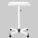 White Salon Tray, Salon Rolling Tray Cart with Wheels,White Tattoo Tray Adjustable Salon Color Tray Suitable for a Minimalist EnvironmentSuitable for Medical Tray, Dental Tray