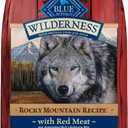 Blue Buffalo Wilderness Rocky Mountain High-Protein Adult Dry Dog Food Wholesome Grains Red Meat, 24lb. Bag (EXP 10/05/27)