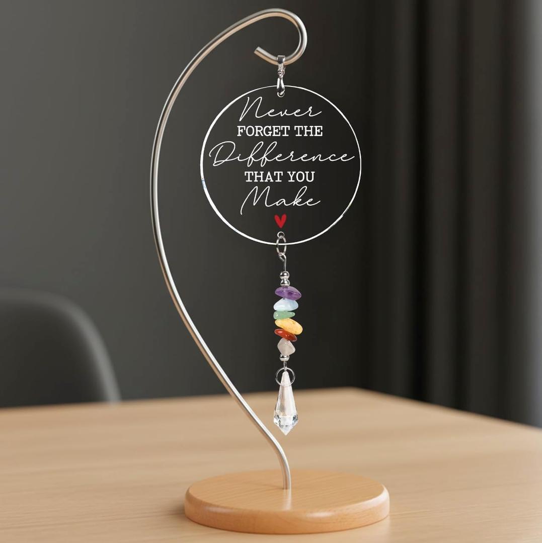 Never Forget The Difference You Make Appreciation Teacher Gifts For Women, Employee Appreciation Gifts, Retirement, Farewell, Thank You Gift For Nurse, Coworkers, Boss, Inspirational Office Desk Decor