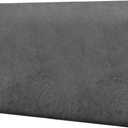 Imnopqr Loveseat Cushion Cover Leather-Look 1PC Stretch Love Seat Slipcover for Living Room Individual Couch Seat Protector, Pet-Friendly, Non-Slip, Easy Fit - Grey