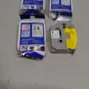 Label Maker Tz Tape 24mm 0.94 Laminated White Compatible with 1 Inch Brother Tz Tze-251, Black on White Labels Refill for P Touch PT-D600 PT-D610BT P710BT P700 4 Pack