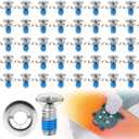 Moxweyeni 80 Pcs Snowboard Binding Screw Bulk Stainless Steel Snowboard Mounting Screws Hardware with Anti-Slip Washer Ski Binding Accessories Fits Most Ski Sport Bindings Discs Replacement