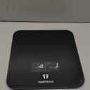 Digital Bathroom Scale for Body Weight: High-Precision 4-Sensor Accuracy, LED Display, 400lb/180kg Capacity, Safe Rounded Corners, Batteries Included (Black)