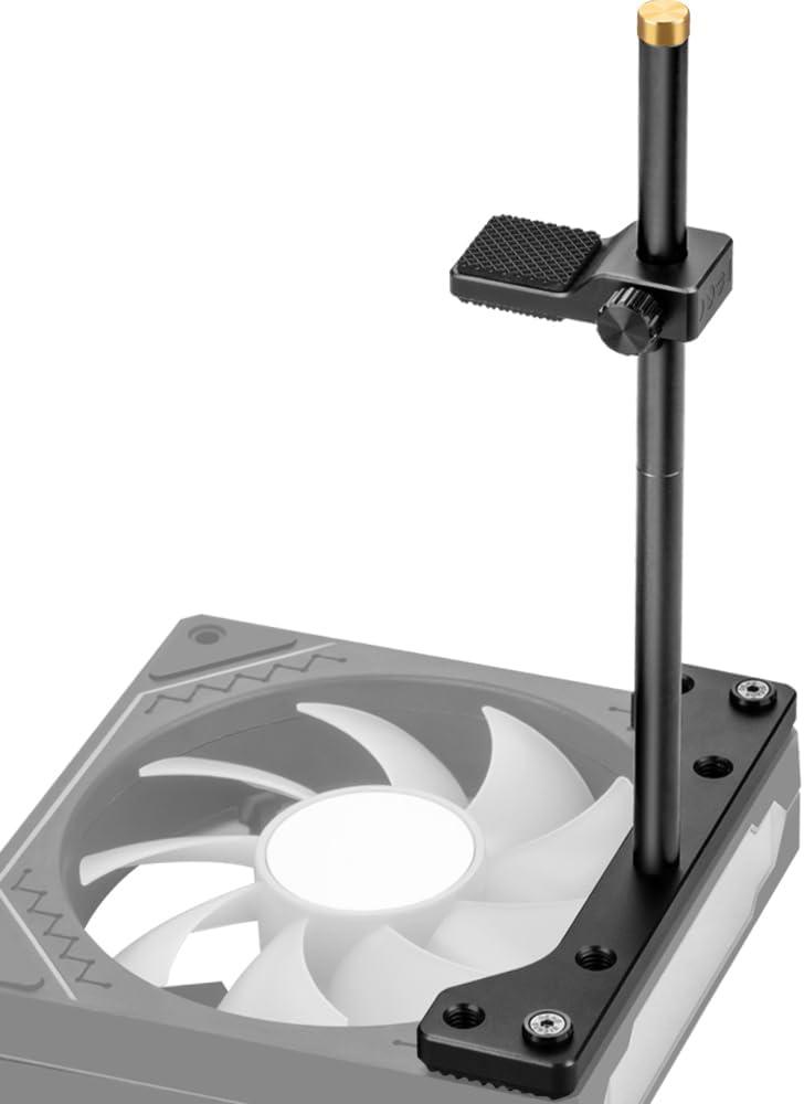 GPU Support Bracket, GPU Holder Stand, Adjustable GPU Sag Bracket Graphics Card Support for 12cm Fan Mount CNC Aluminum (0.63-6.3inch)