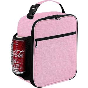 Lunch Box for Men - Reusable Lunch Bag Men Adult Women- Insulated Small LunchBox (Pink)