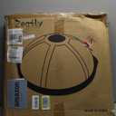 VEVOR Half Exercise Ball Trainer, 23/26 inch Balance Ball Trainer, 1500lbs Capacity Stability Ball, Yoga Ball with Resistance Bands & Foot Pump, Strength Fitness Ball for Home Gym Full Body Workout